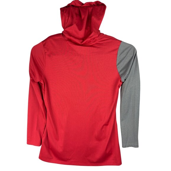 Nike NFL Tampa Bay Buccaneers Hoodie Shirt Womens XL Red & Gray Dri-Fit - Picture 2 of 13